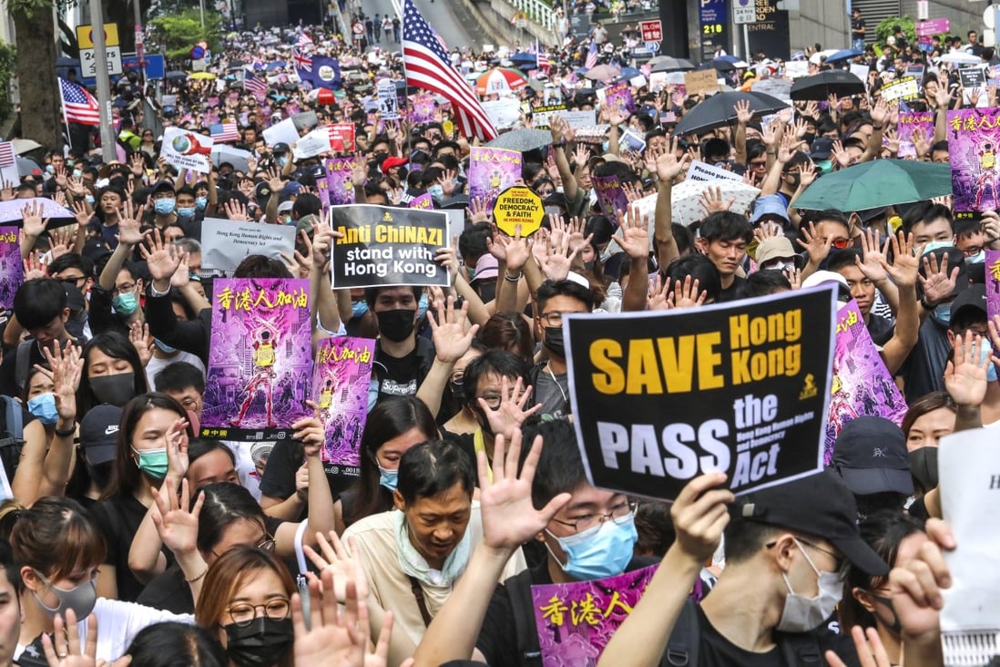 The Hong Kong Human Rights and Democracy Act could pave the way for diplomatic action and economic sanctions against Hong Kong. Photo: Felix Wong
