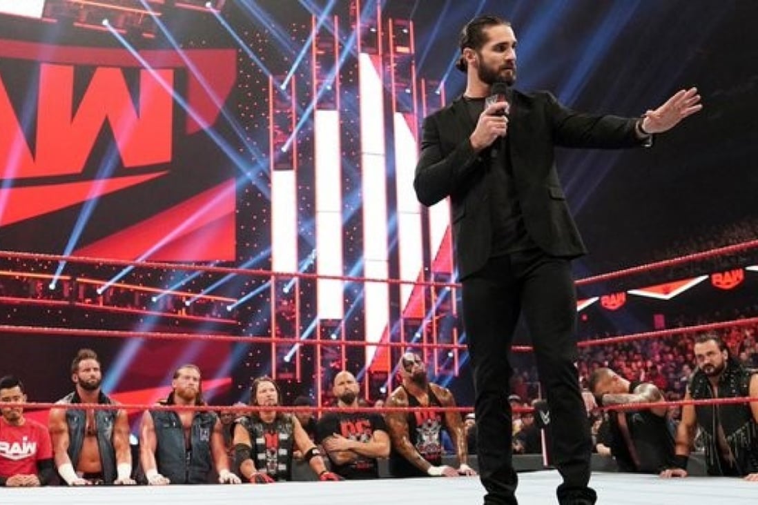 Seth Rollins addresses the Raw locker room on Monday. Photo: WWE