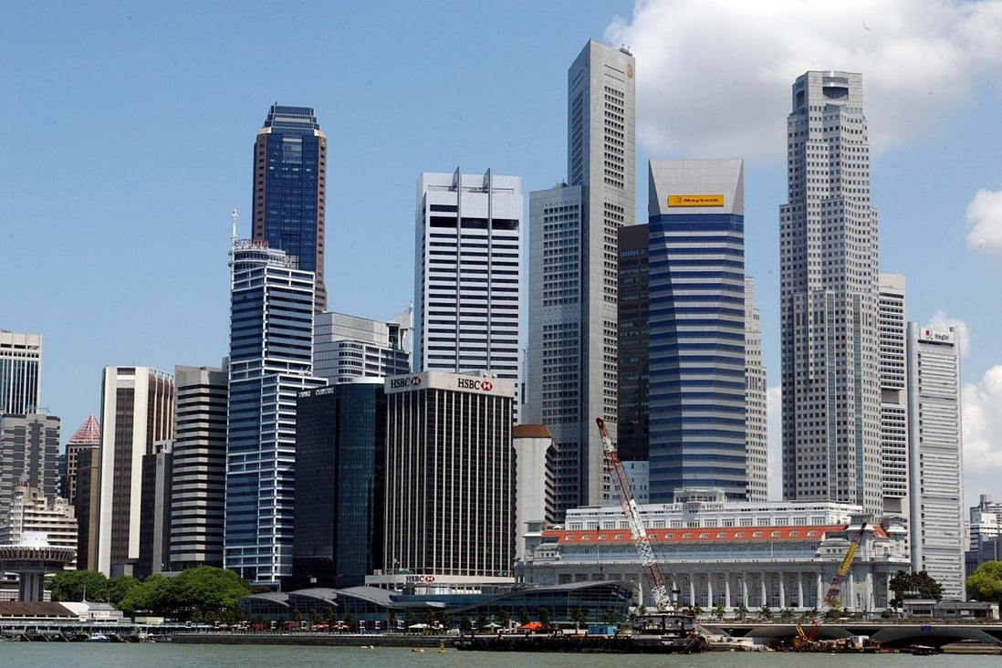 The waterfront of Singapore’s financial district. Photo: AFP