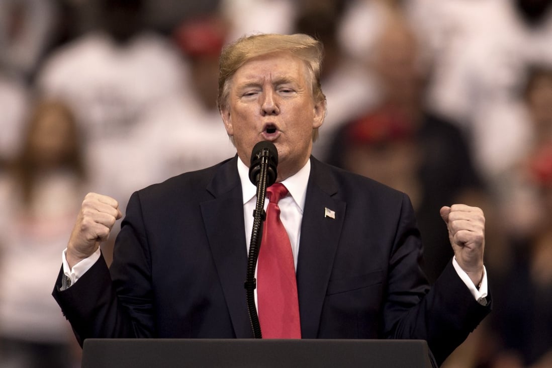 US President Donald Trump speaks at a rally in Florida on Tuesday night. Photo: ZUMA Wire/dpa
