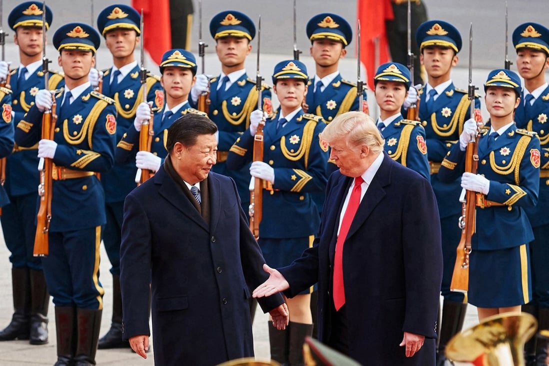 Donald Trump and Xi Jinping pictured on the US President’s visit to Beijing in November 2017. Photo: TNS