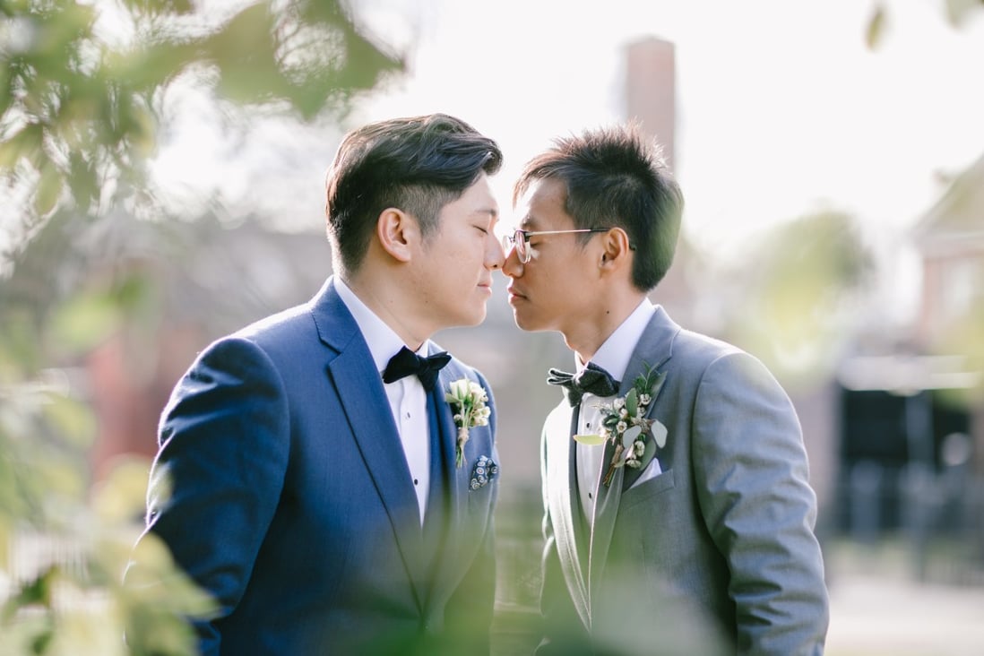 Edgar Ng and husband Henry Li were married in London in 2017. Photo: Handout