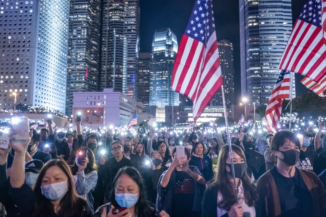 US President Donald Trump signed the Hong Kong Human Rights and Democracy Act into law legislation last week. Photo: Bloomberg