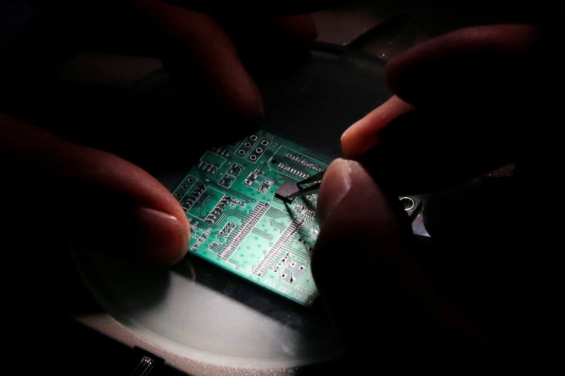 Chinese imports of American semiconductors, integrated circuits and the equipment to make them have risen strongly in the past three years. File photo: Reuters