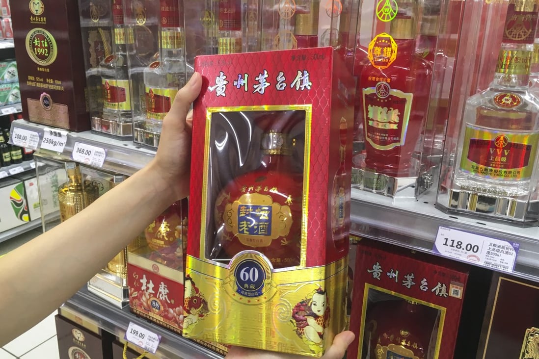 Kweichow Moutai, the world’s most valuable liquor company, jumped 3.6 per cent on Friday. That was its biggest gain in more than two months. Photo: Martin Chan