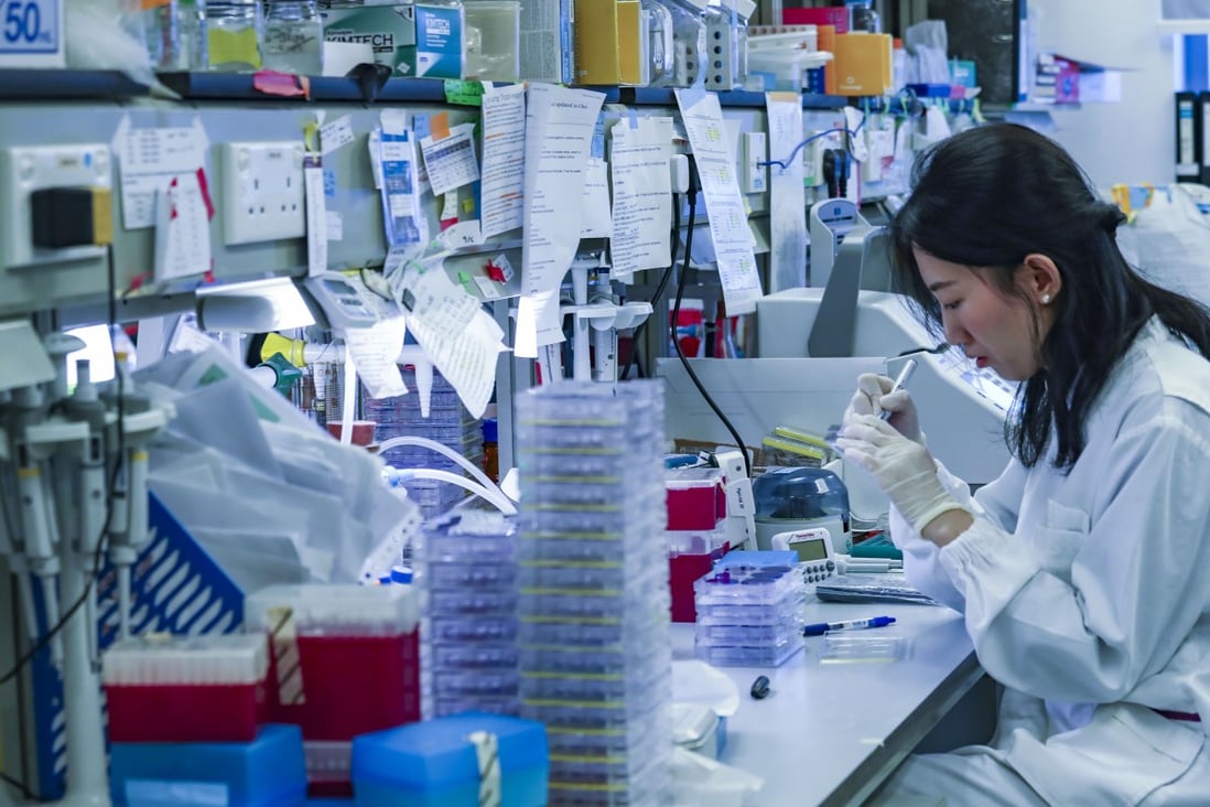 A researcher at the State Key Laboratory of Emerging Infectious Diseases at the University of Hong Kong Li Ka Shing Faculty of Medicine on 15 May 2018. Photo: Nora Tam