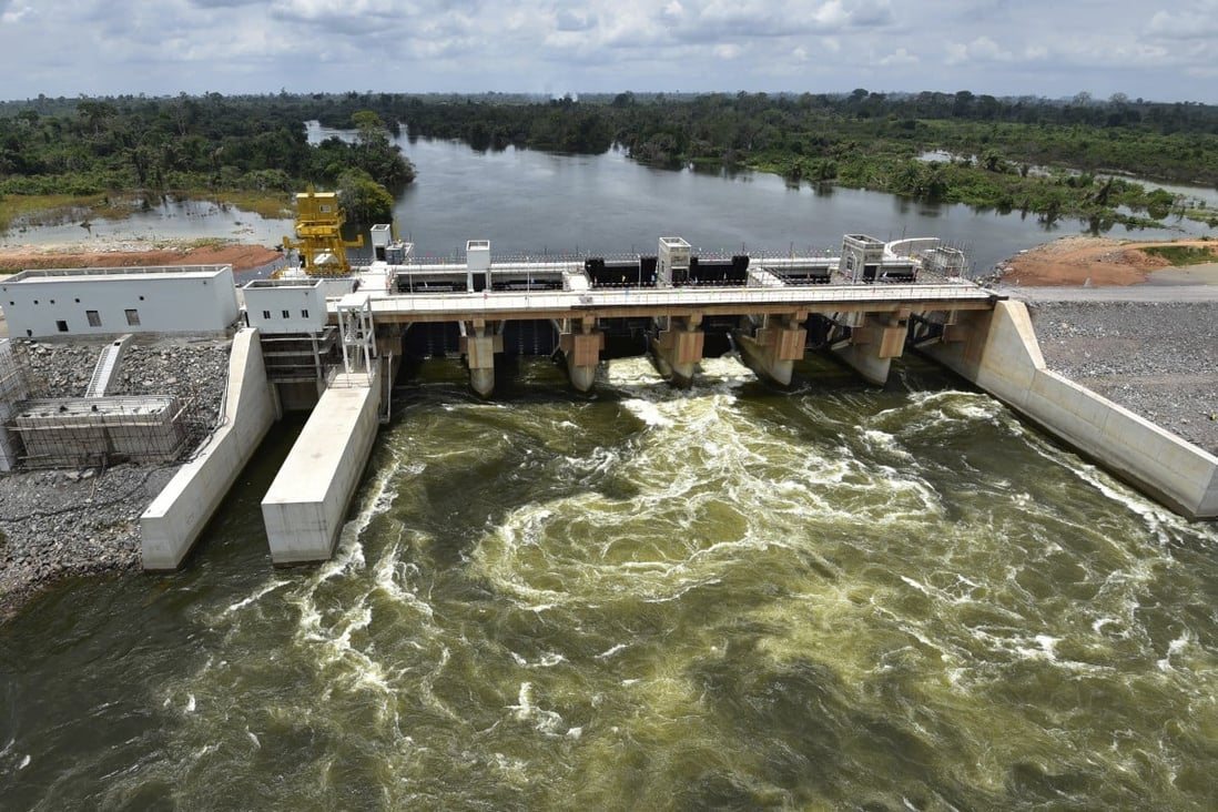 Ivory Coast’s Soubre hydroelectric dam, built by China, is one of the projects scrutinised in the latest report by International Rivers. Photo: AFP