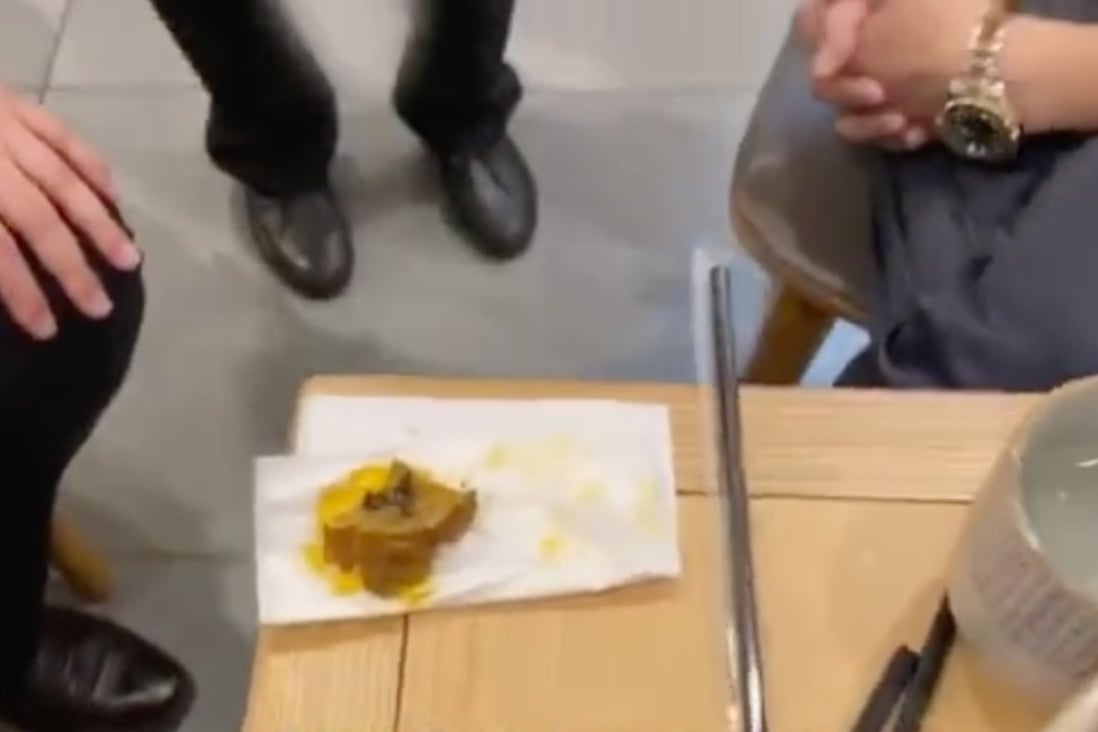 ‘Waiter, there’s excrement in my pig intestine,’ Chinese diner