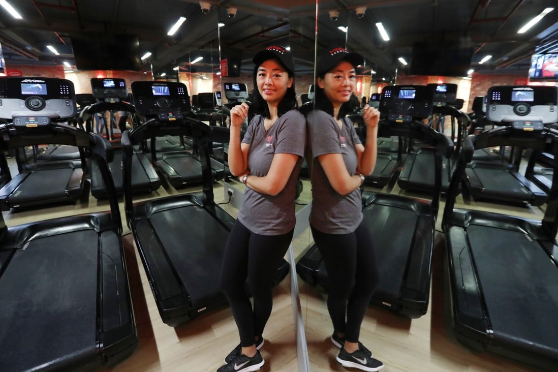 Trudy Chan, co-founder of Go24 Fitness. The company occupies about 29,000 sq ft in districts where protesters have clashed with police and pro-Beijing groups during the protests. Photo: Nora Tam