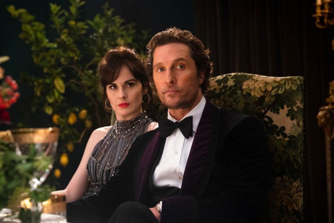 Matthew McConaughey and Michelle Dockery in a still from The Gentlemen (category; to be confirmed), directed by Guy Ritchie. Charlie Hunnam co-stars.