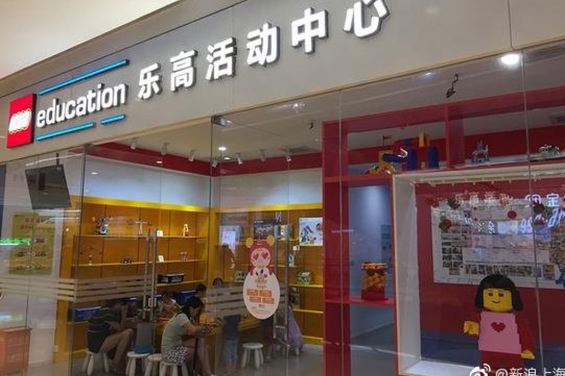 Families in Shanghai are appealing to authorities for help to recover money paid for lessons at closed Lego Education Learning Centres. Photo: Weibo