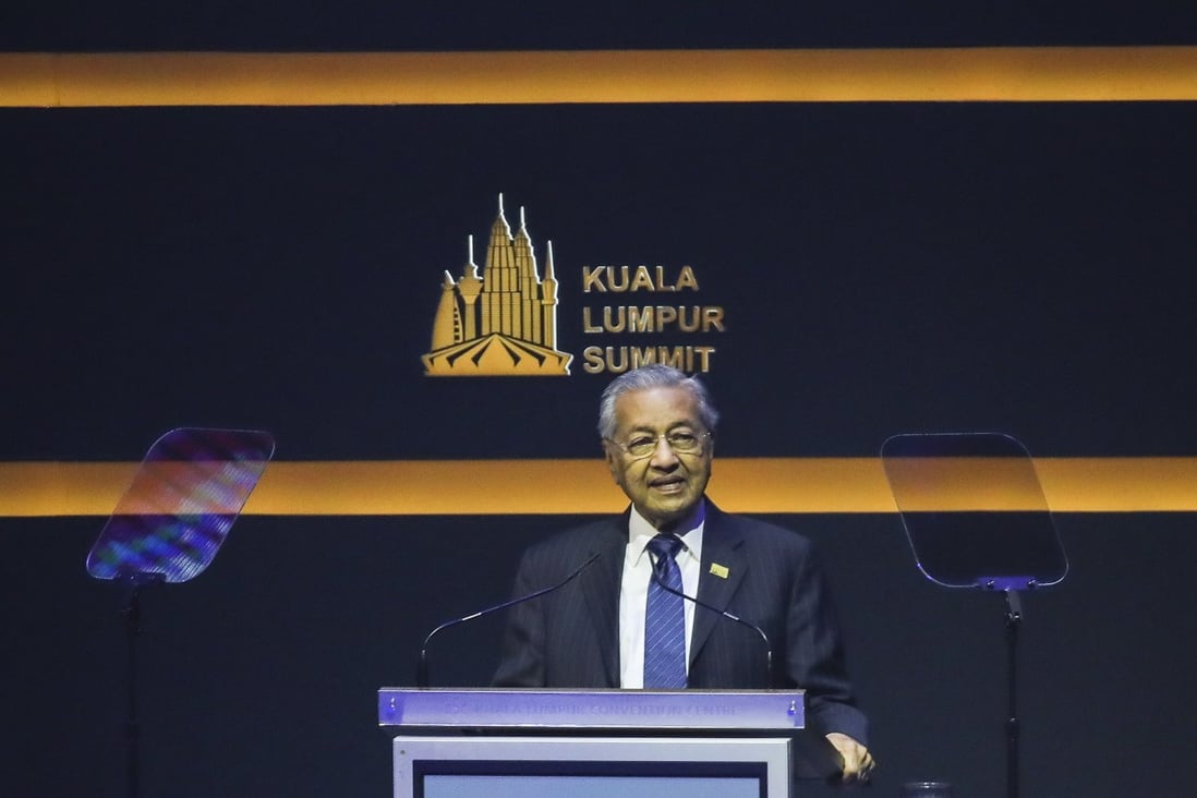 Malaysian Prime Minister Mahathir Mohamad speaks at the KL Summit 2019. Photo: EPA-EFE