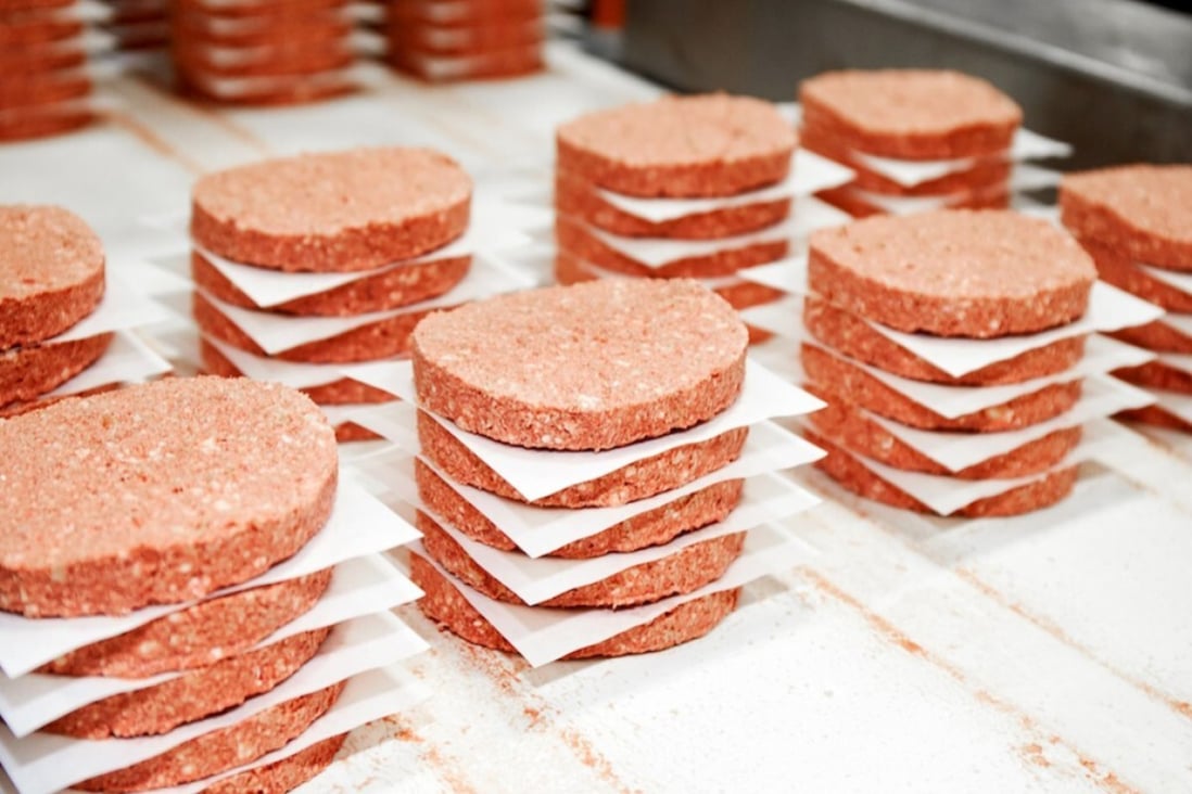 Meatless burger patties from Impossible Foods, which hit US grocery store shelves for the first time in September. The US company says China is a top priority. Photo: Handout