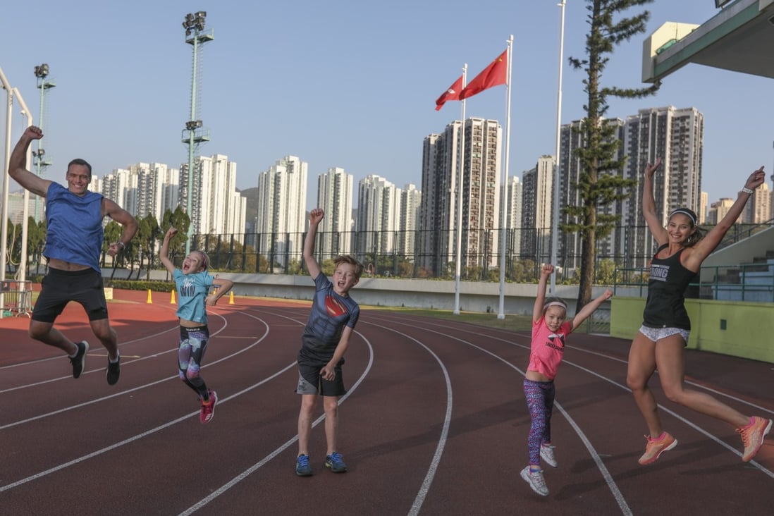 Danielle Roman exercises weekly with her family. Doing sports as a family offers a plethora of benefits for parents and children, says the lawyer, mother of three and Spartan racer. Photo: Xiaomei Chen