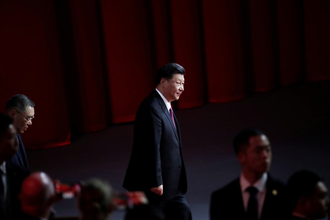Chinese President Xi Jinping arrives for a cultural performance in Macau on the eve of the 20th anniversary of the former Portuguese colony’s return to China. Photo: Reuters