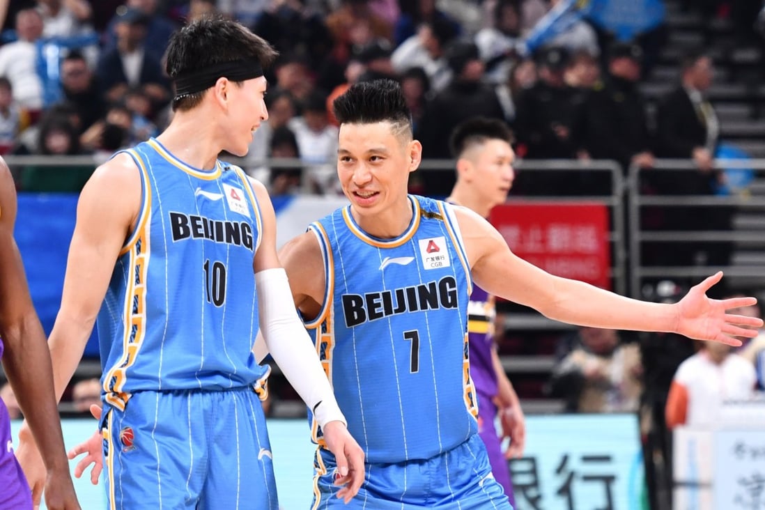 Beijing Ducks star Jeremy Lin (No 7) in action against the Beijing Royal Fighters in the Chinese Basketball Association. Photo: Xinhua