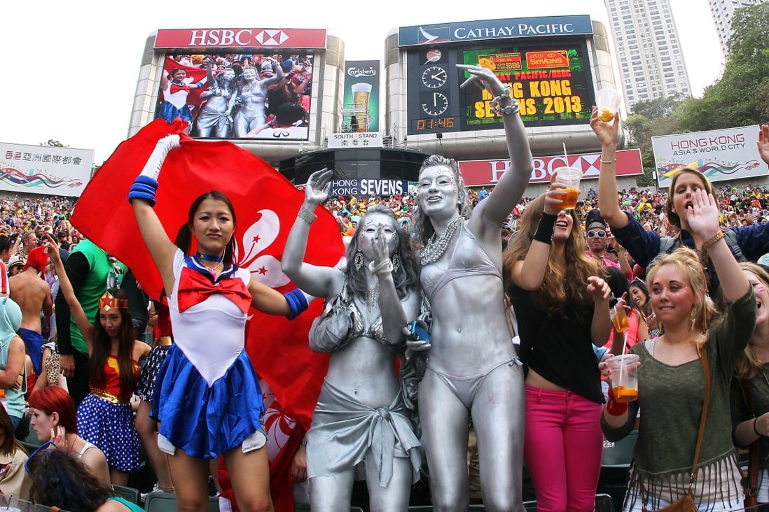 Nothing will stop the fans partying at the Hong Kong Sevens. Photo: SCMP