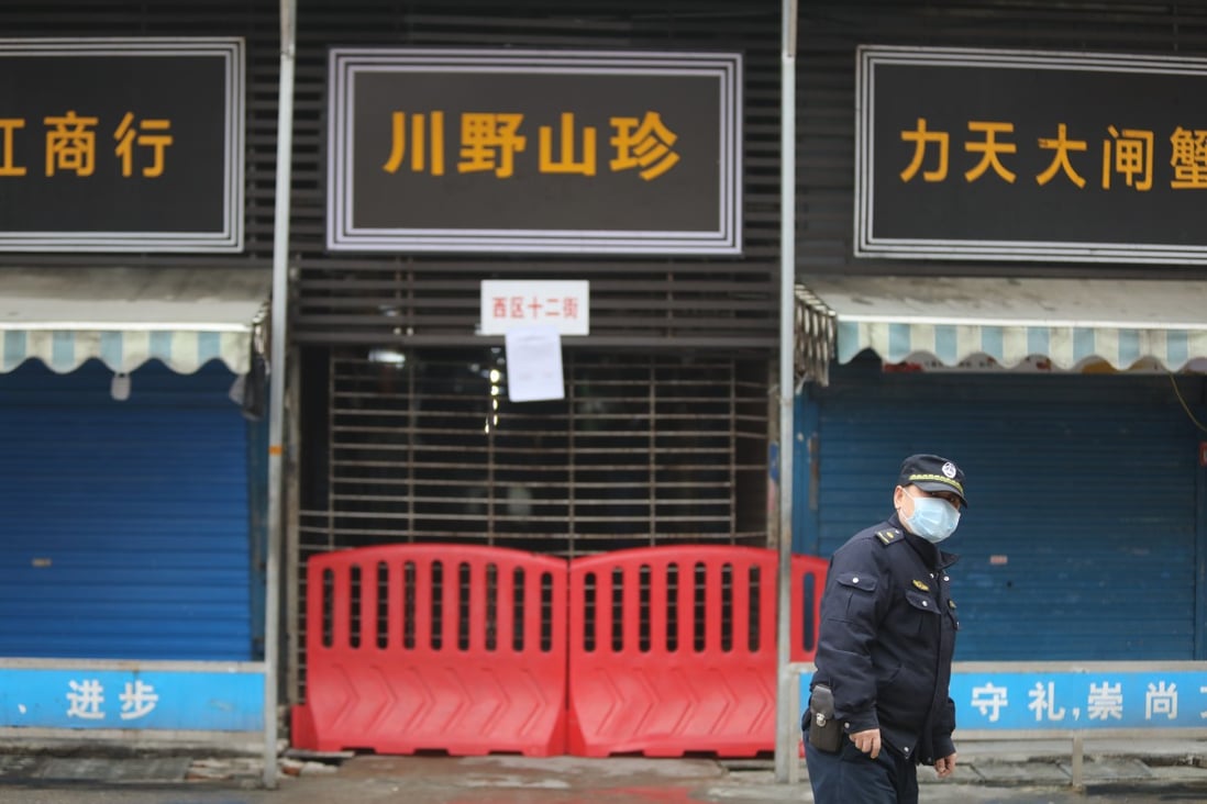 The market at the centre of the outbreak has been closed. Photo: Simon Song