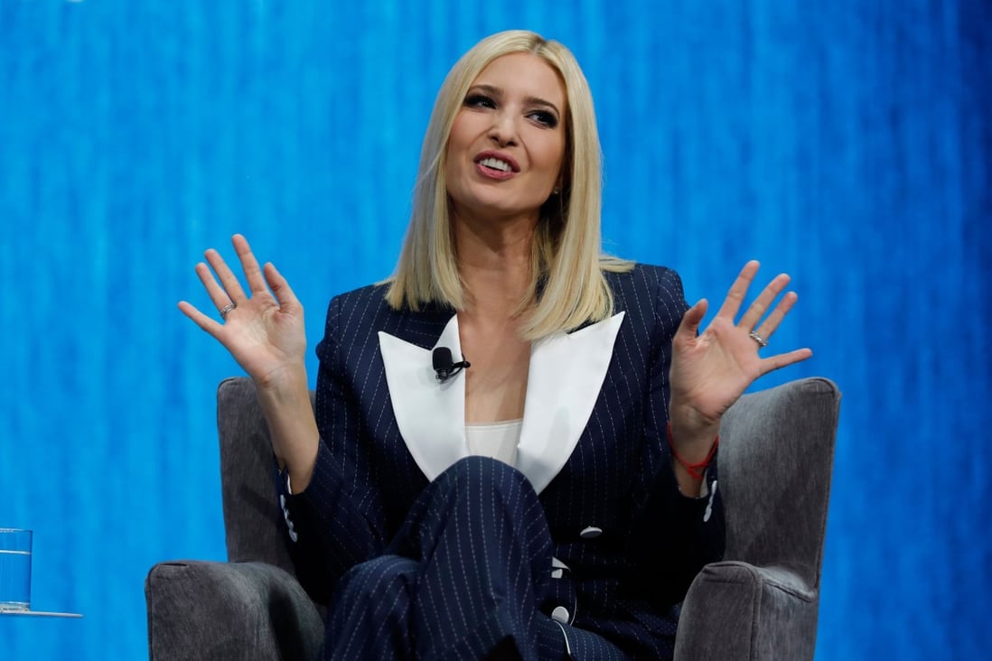 Ivanka Trump, daughter of US President Donald Trump, speaks in a keynote address during the 2020 CES in Las Vegas on January 7, 2020. Photo: Reuters