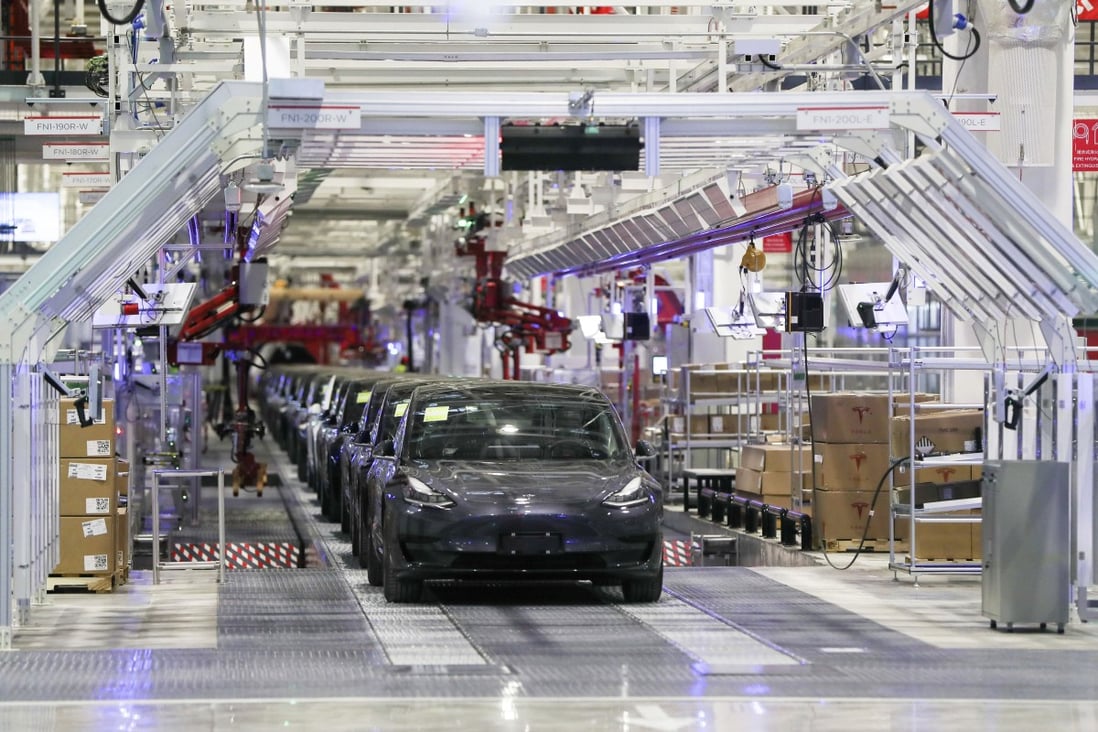 Tesla’s Shanghai factory delivered its first cars to customers this week. Photo: AP