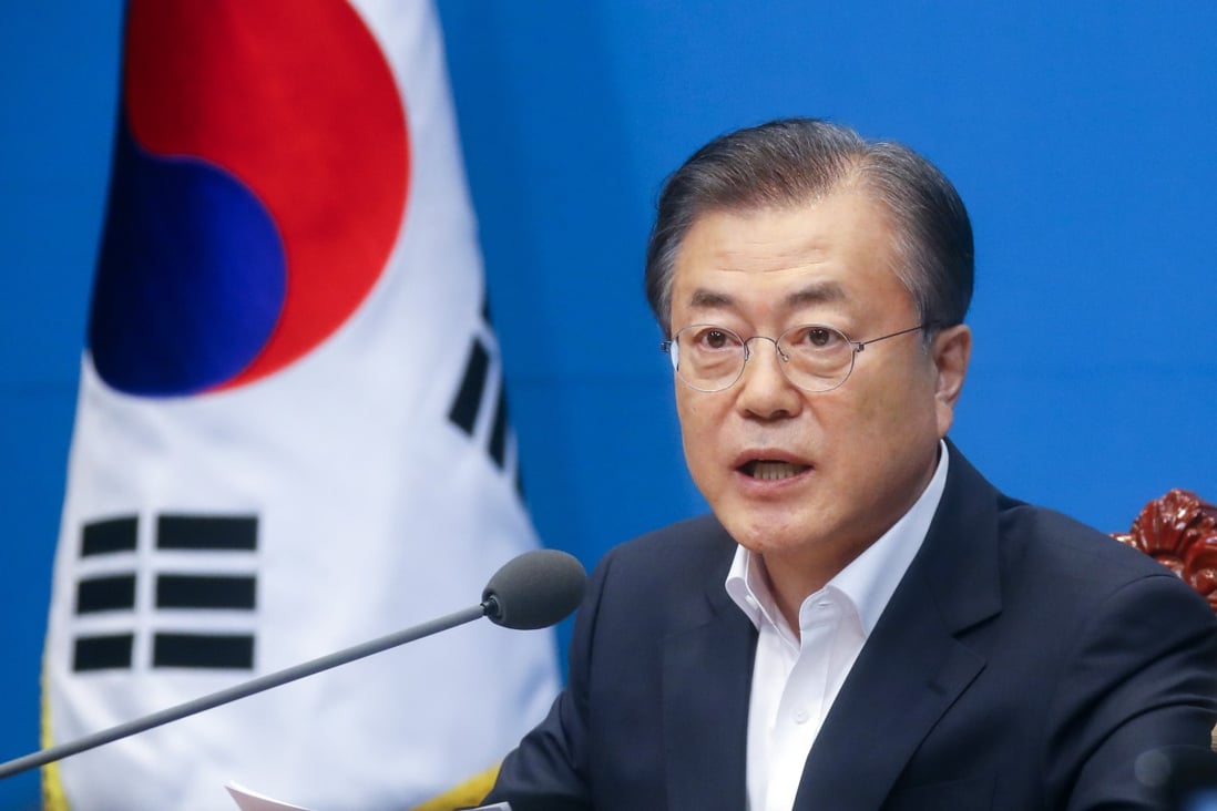 South Korean President Moon Jae-in’s government has been accused of sidelining human rights in his quest to forge positive relations with North Korea. Photo: EPA-EFE