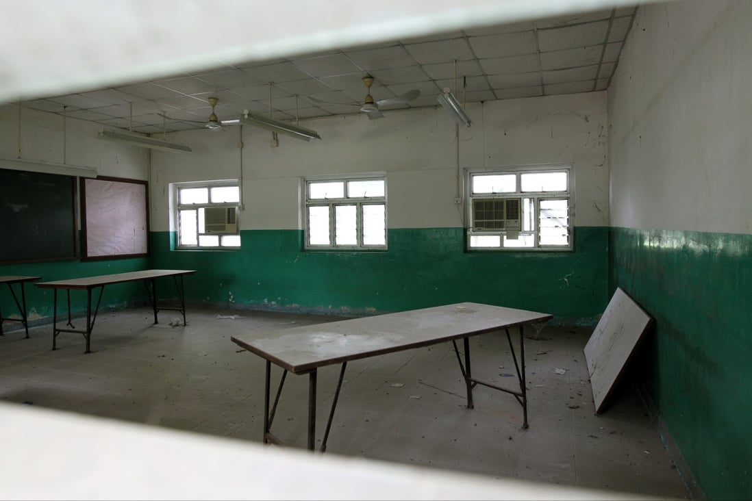 Kwan Ti Public School in Fanling was closed in 2004 and has been left vacant since then. Photo: Dickson Lee