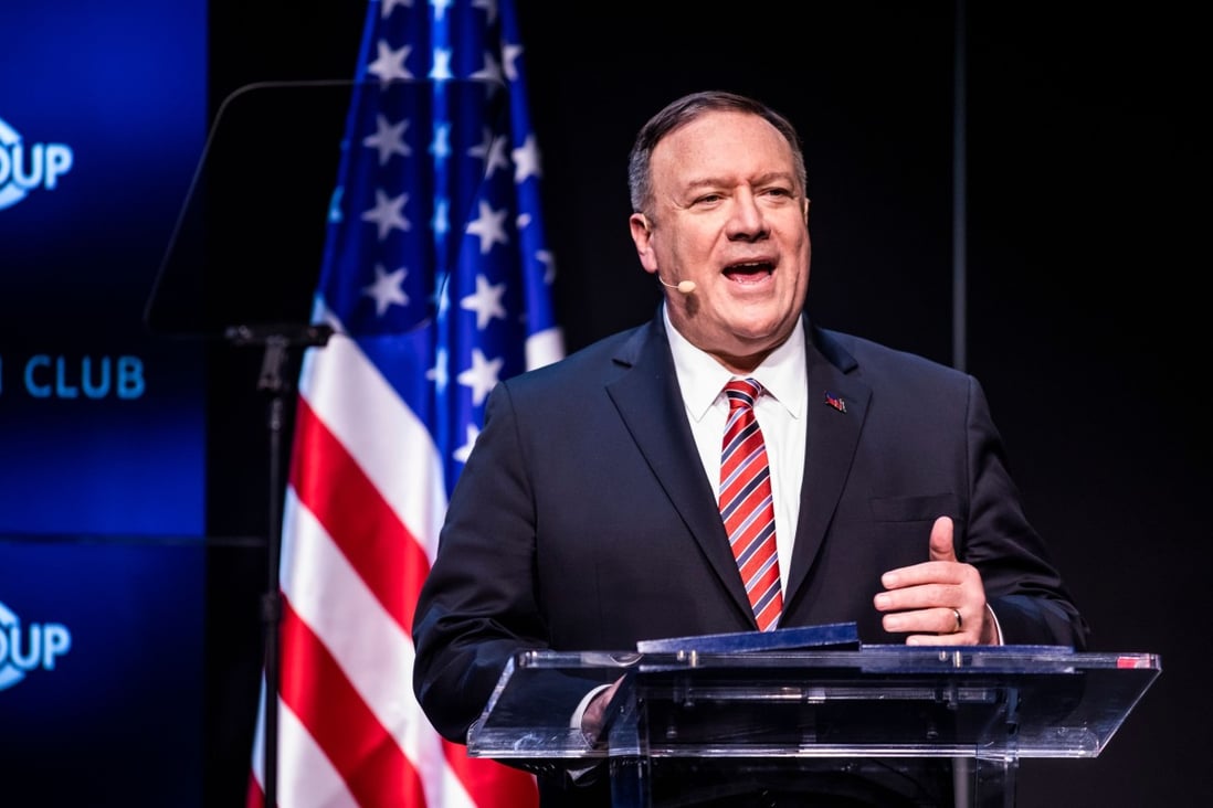 US Secretary of State Mike Pompeo delivers remarks to attendees during an event at the Commonwealth Club in San Francisco, California on January 13, 2020. Photo: AFP