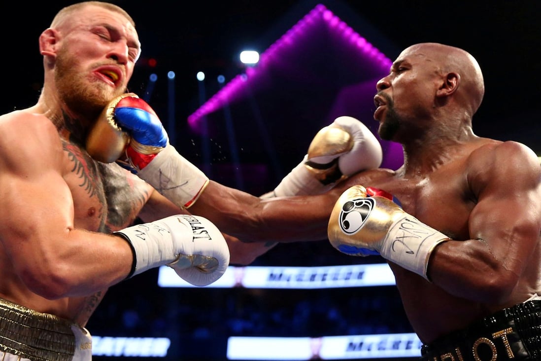 Conor McGregor (left) lost to Floyd Mayweather in his first professional boxing bout in 2017. Photo: USA Today