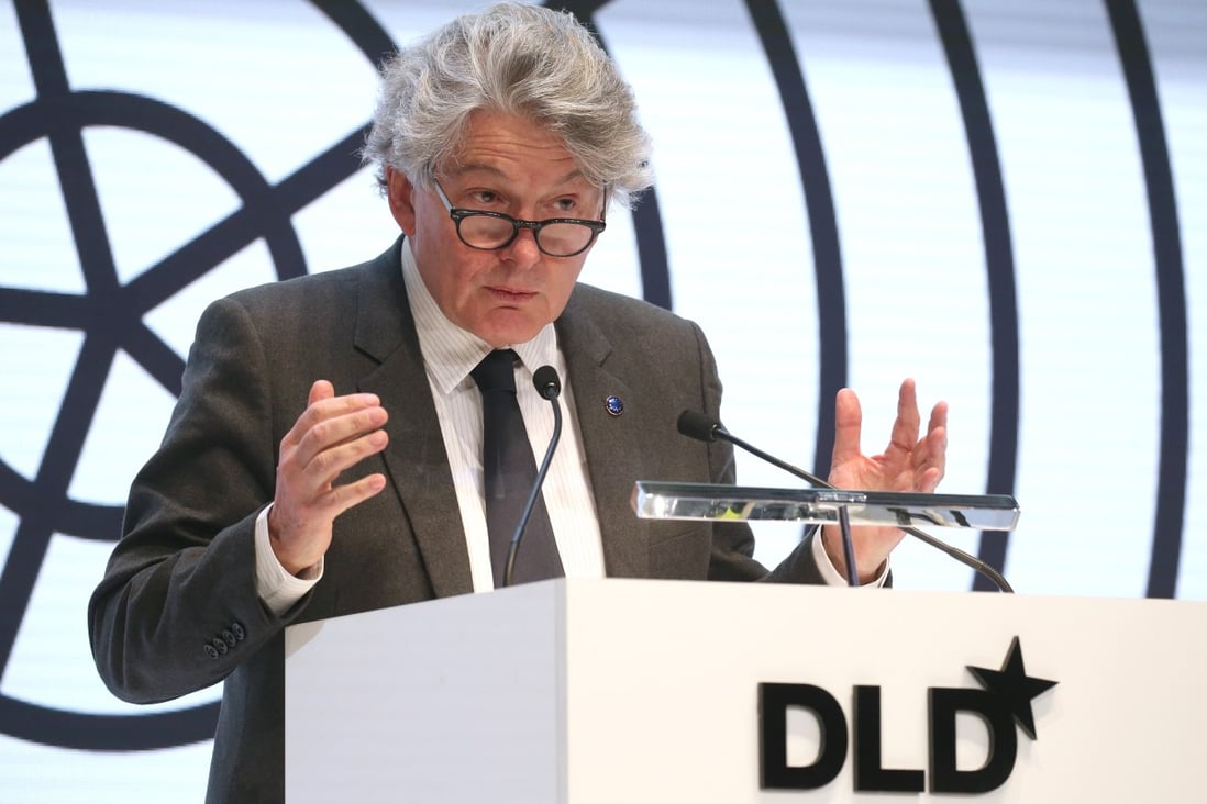 Thierry Breton, EU Commissioner for Internal Market and Services, speaks at a panel discussion during the Digital Life Design (DLD) innovation conference. Photo: DPA