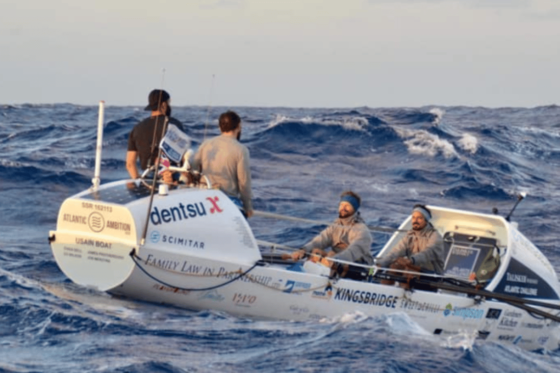 Atlantic challenge: rowers arrive in Antigua after 39 days at sea ...