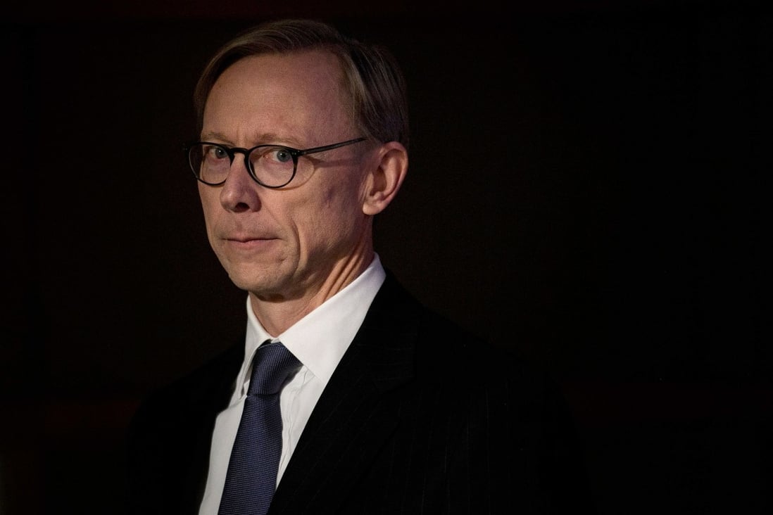 Brian Hook, the US special representative for Iran, looks on during a briefing at the US Department of State in Washington on January 17: “We're very pleased with the success we've had with our sanctions – our sanctions are working.” Photo: AFP