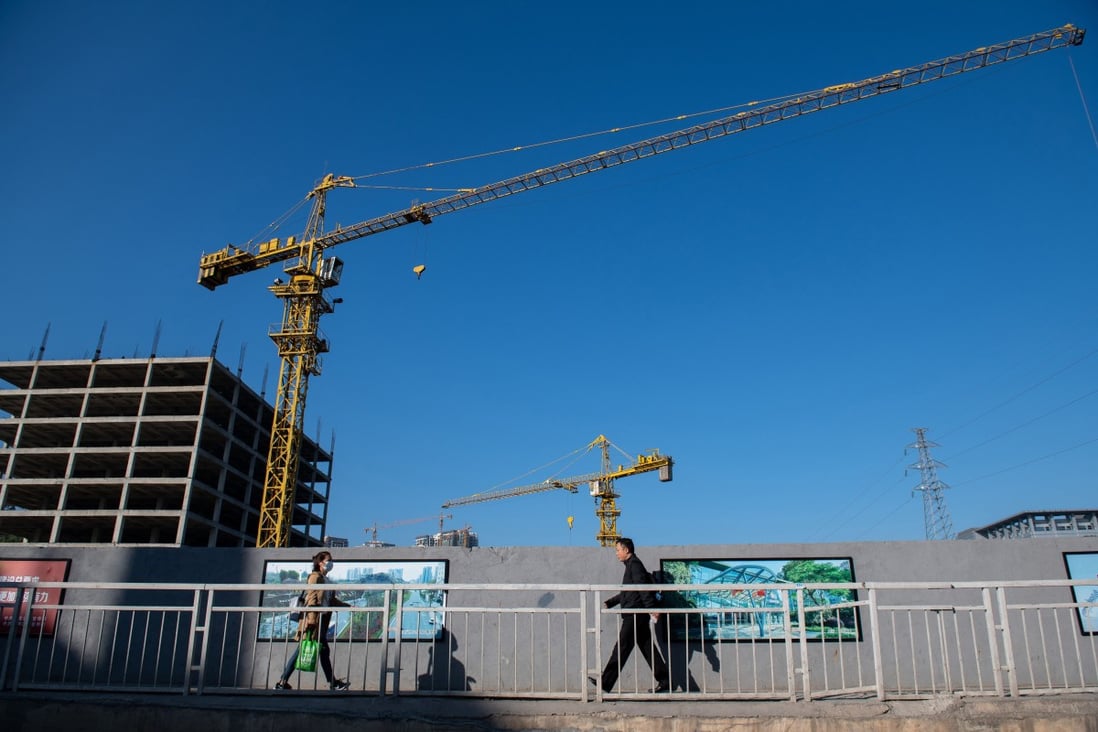 A construction site in Shenzhen in China's southern Guangdong province. The city comes under Beijing’s Greater Bay Area development plan along with neighbouring Hong Kong. Photo: AFP