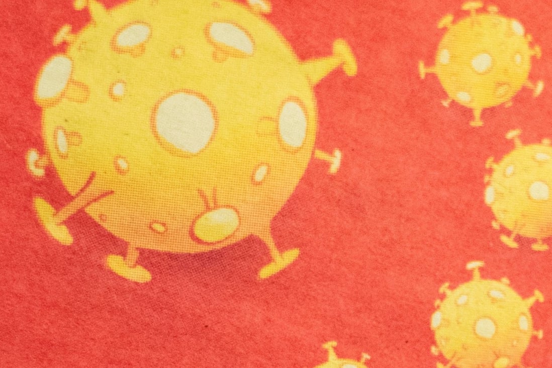 A cartoon showing the Chinese flag with the usual stars replaced by the coronavirus was published in Danish newspaper Jyllands-Posten's Monday edition. Photo: Reuters