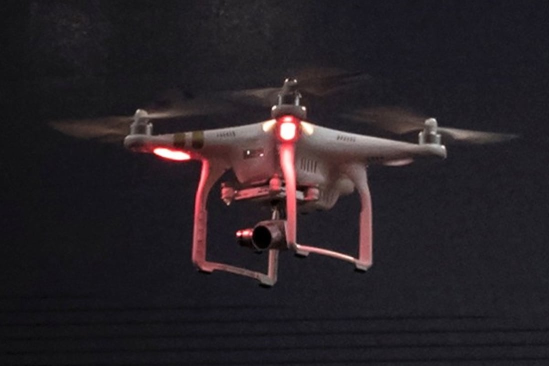 The DJI Phantom 3 is unveiled at a launch event in New York in April 2015. The world’s largest maker of consumer drones said it was “extremely disappointed” in the US Interior Department order. Photo: Reuters