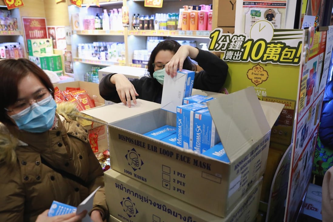 Hundreds of Hongkongers have queued hours each day to buy health supplies, amid the coronavirus’ spread. Photo: May Tse