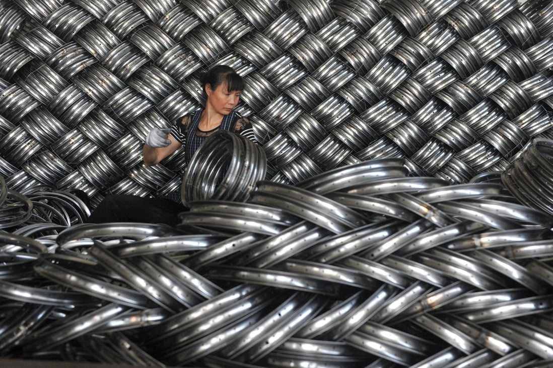 China’s industrial profits – the money made by its largest industrial firms – fell by 3.3 per cent in the whole of 2019. Photo: Reuters