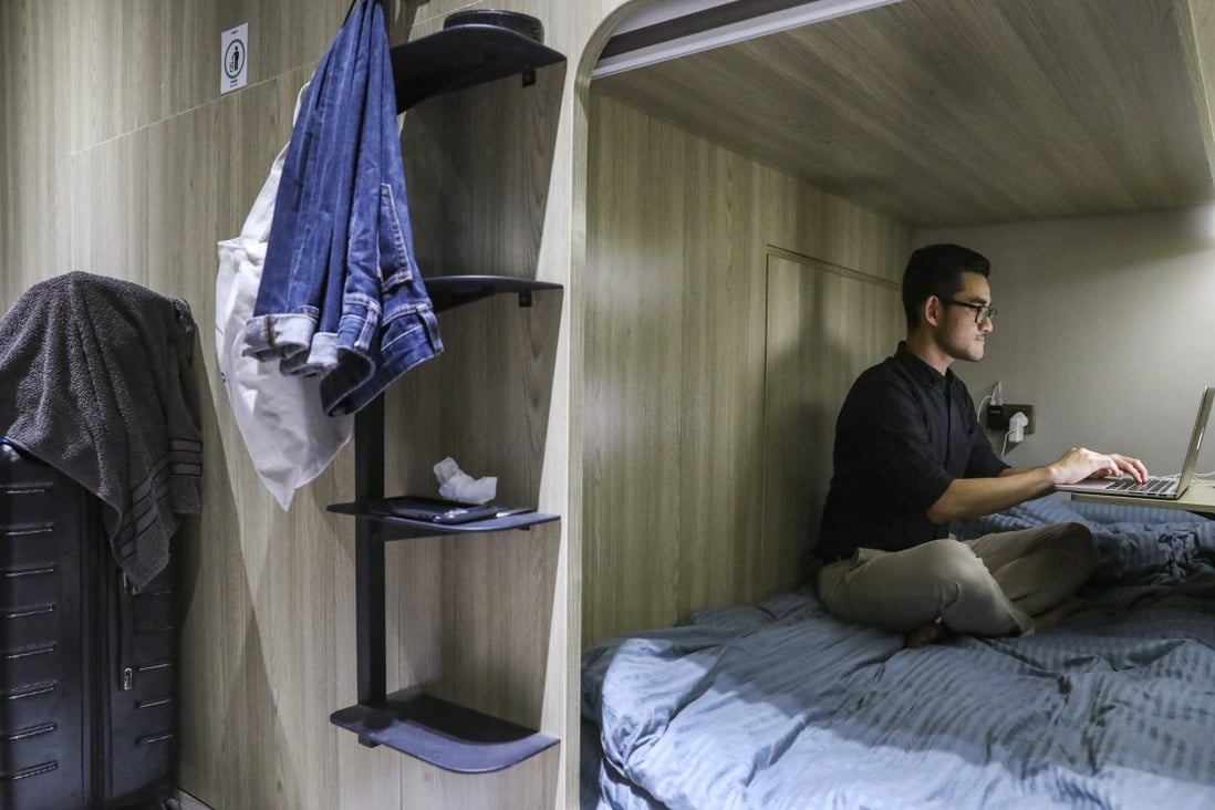 The co-living project Bibliotheque in Mong Kok, Hong Kong, was converted from two five-storey buildings. Photo: K.Y. Cheng