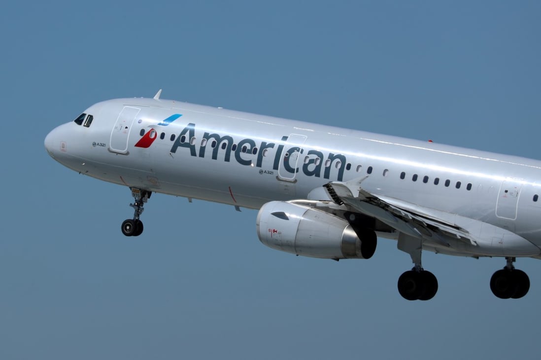 An American Airlines Airbus A321 plane takes off from Los Angeles International airport. Photo: Reuters