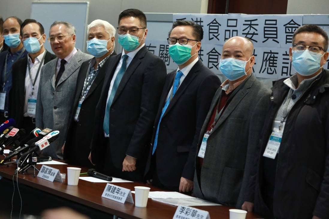 Representatives of fruits and vegetables, rice, pork, eggs, seafood, and poultry merchants on Thursday urge the Hong Kong government to exempt cross-border truck drivers from the 14-day mandatory quarantine requirements to ensure the city’s food supply is not broken. Photo: May Tse