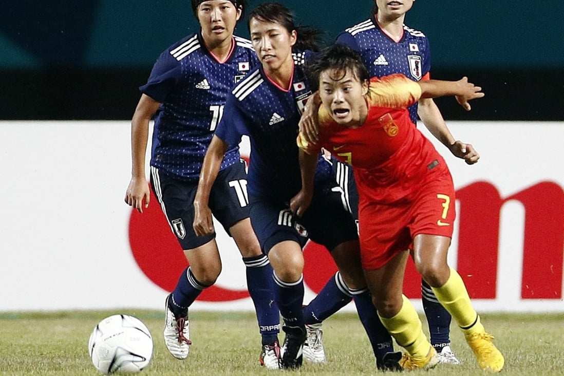 Wang Shuang in action for China at the Asian Games. Photo: Reuters