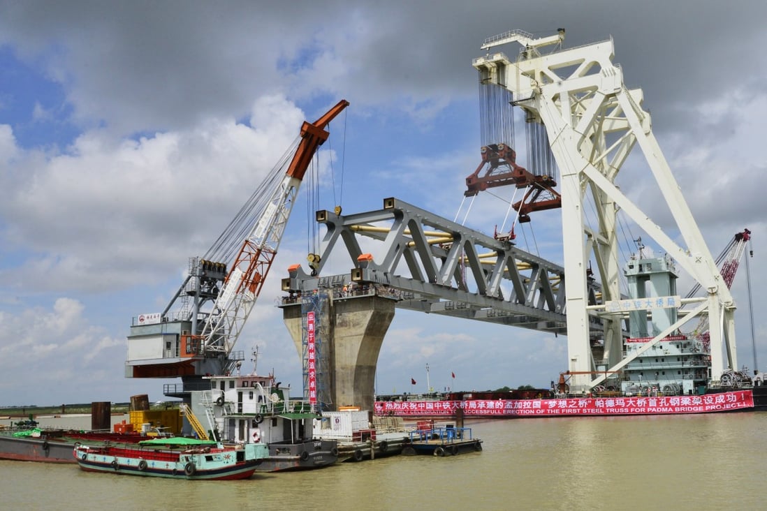 At US$1.1 billion, Padma Bridge is Bangladesh’s largest ever infrastructure development project. Photo: Getty Images