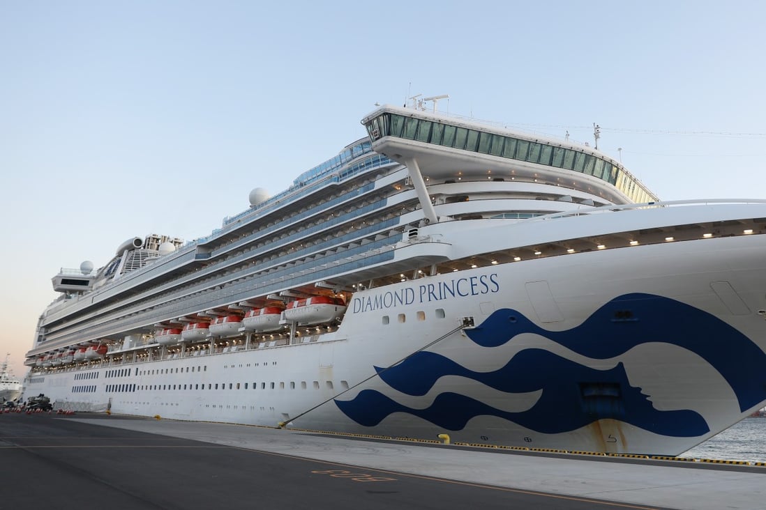 The Diamond Princess cruise ship has been kept in quarantine at the port of Yokohama in Japan since Monday. Photo: Xinhua