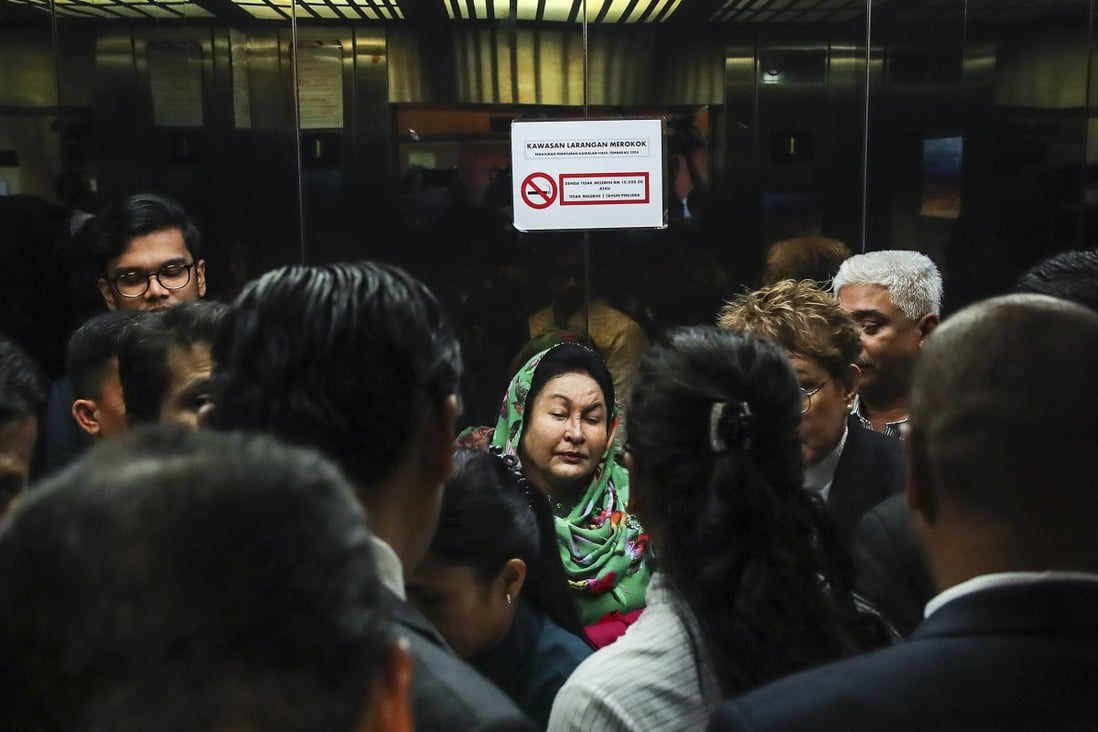 Rosmah Mansor, centre, arrives at Kuala Lumpur High Court last week. Photo: EPA