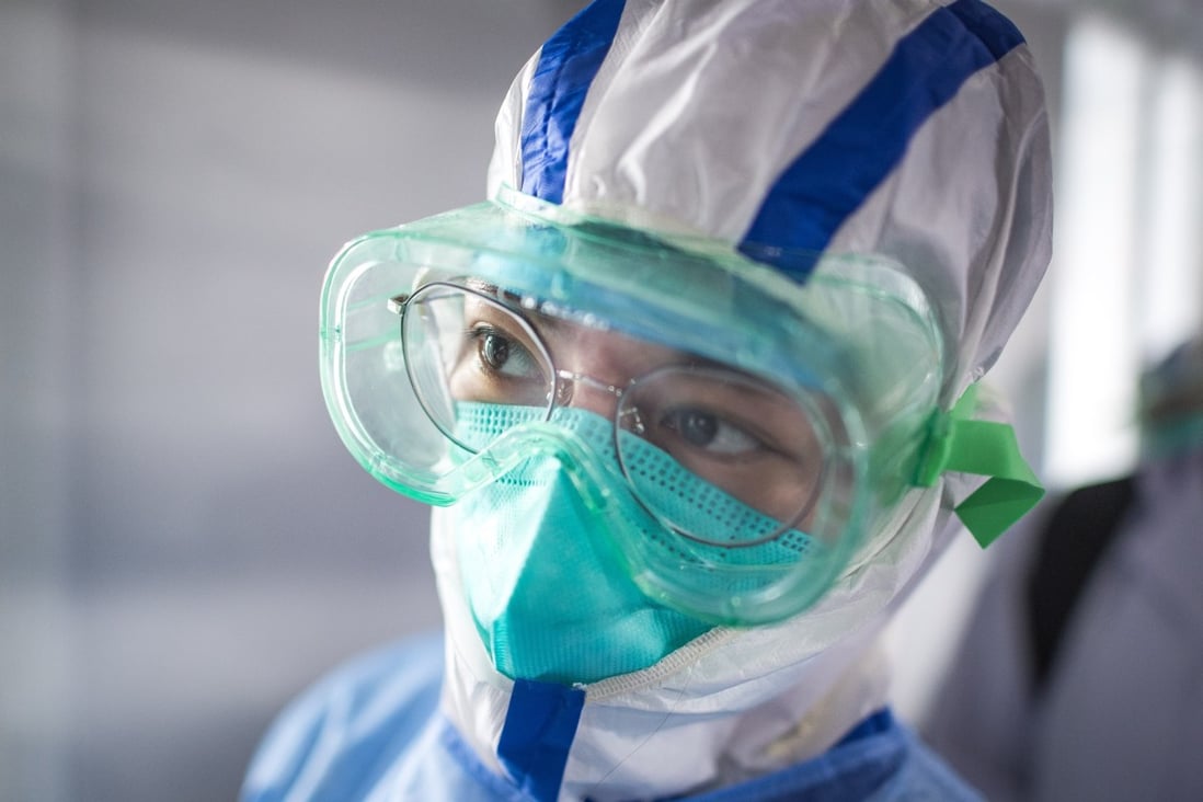 A medical worker is seen at Leishenshan Hospital in Wuhan, capital of central China's Hubei Province, Feb. 8, 2020. Scientists from around the world have joined efforts to develop more powerful diagnostic methods to speed up patient screening. Photo: Xinhua