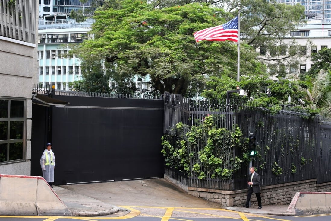 The US embassy on Garden Road in Central, Hong Kong. Photo: Sam Tsang
