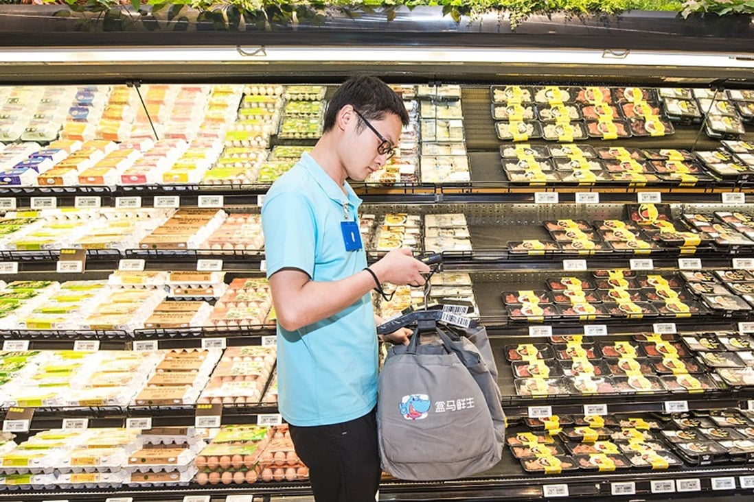 Chinese grocery retail chain Freshippo, which is owned and operated by e-commerce giant Alibaba Group Holding, is hiring more temporary staff, as demand for online grocery deliveries increase during the coronavirus outbreak. Photo: Handout