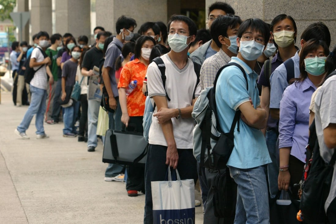 City residents don masks during the 2003 Sars outbreak. Photo: SCMP Pictures