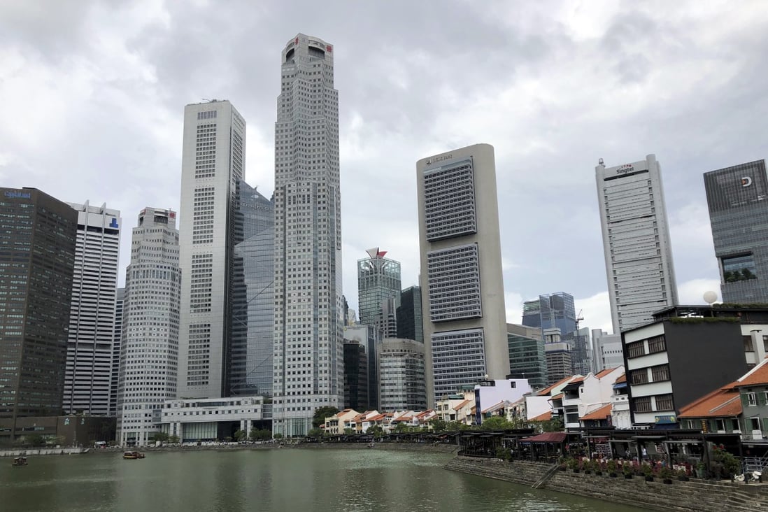 Singapore's financial centre is seen from the Singapore River. The city state released its full-year GDP figures for 2019. Photo: AP