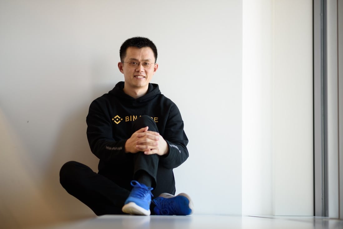Zhao Changpeng, chief executive officer of Binance, poses for a photograph following an interview on January 11, 2018. Photo: Bloomberg