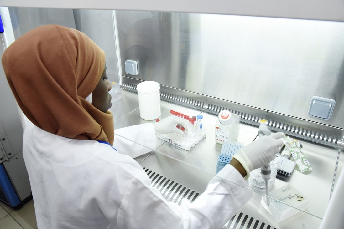 A scientist researches the coronavirus at the Pasteur Institute in Dakar, Senegal, which until two weeks ago was one of just two labs in Africa that could test for the disease. Photo: AFP